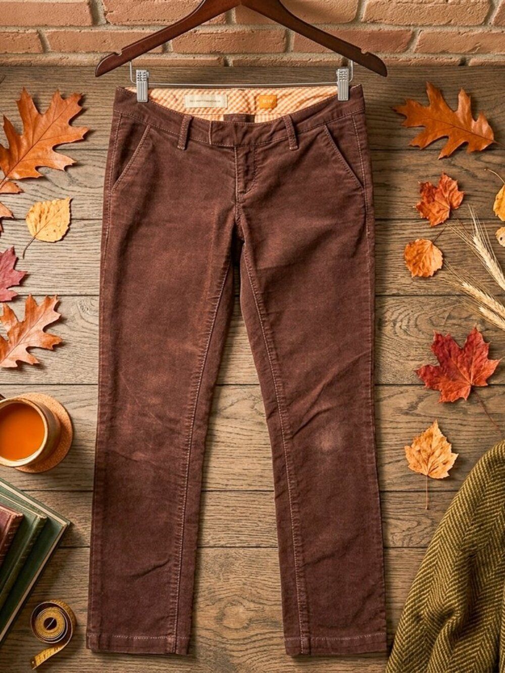 PILCRO and the Letterpress Serif Brown Mid Rise Ankle Size 26
